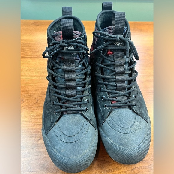 Vans SK8 Gor-tex MTE High Red Checked Lace Up Boots Sz 8.5 Inserts Cold Weather - Picture 1 of 16